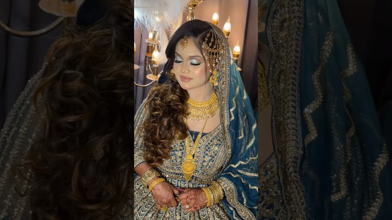 Reception bridal makeup 💙💙 