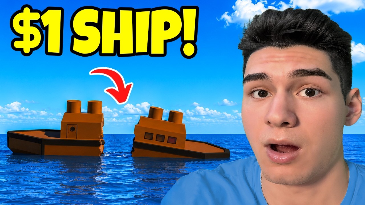Корабль за $1 против корабля за $1 000 000: ТЕСТ НА РАЗЛОМ! | Roblox Sail & Sink