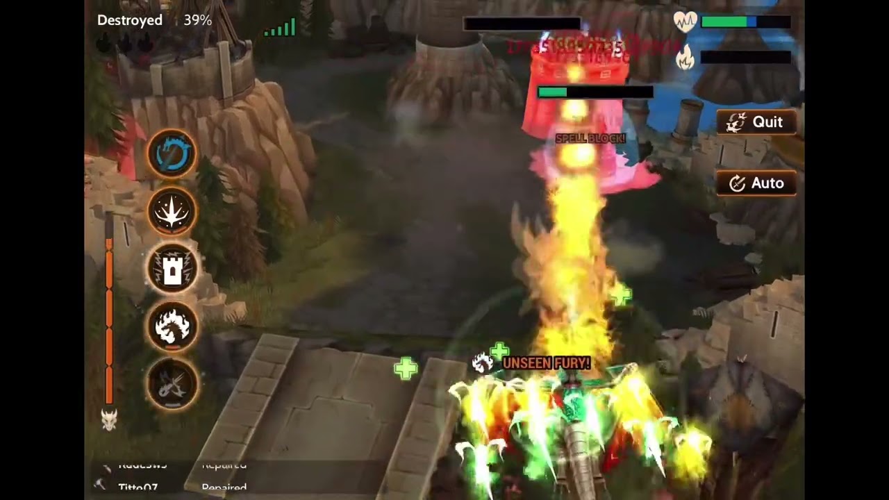 [War Dragons] Vorthral vs Max base 3D 1:07 sec run