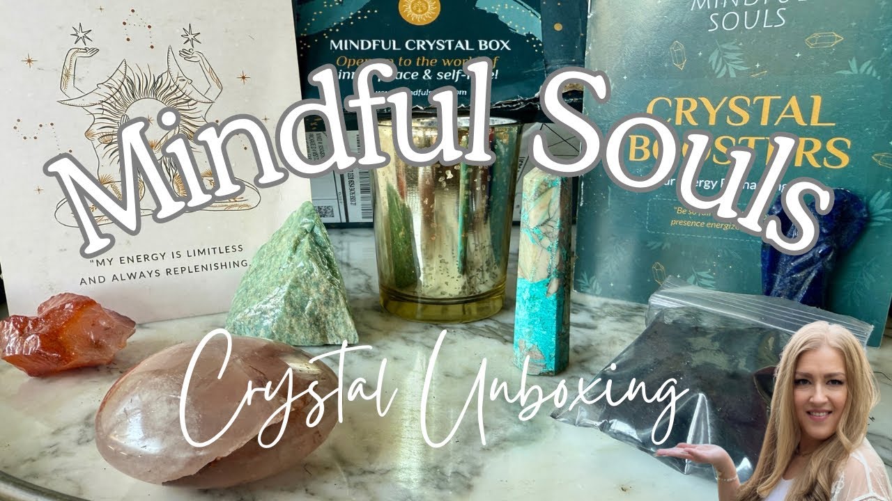 💎 Crystal Subscription Box Unboxing ✨ | Mindful Souls Crystals Only | Crystal Boosers ⚡️