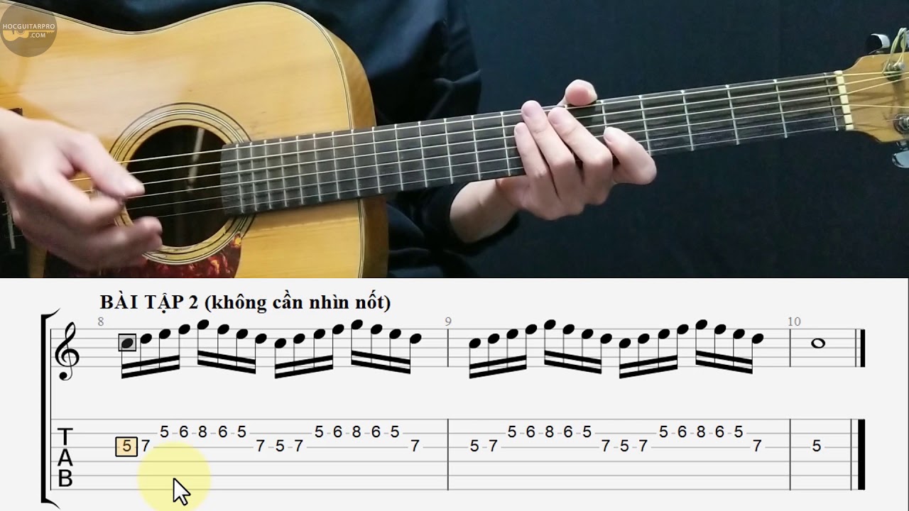 B&Agrave;I 2: THỰC H&Agrave;NH VỚI 5 NỐT NHẠC [Kh&oacute;a học Guitar lead cơ bản]