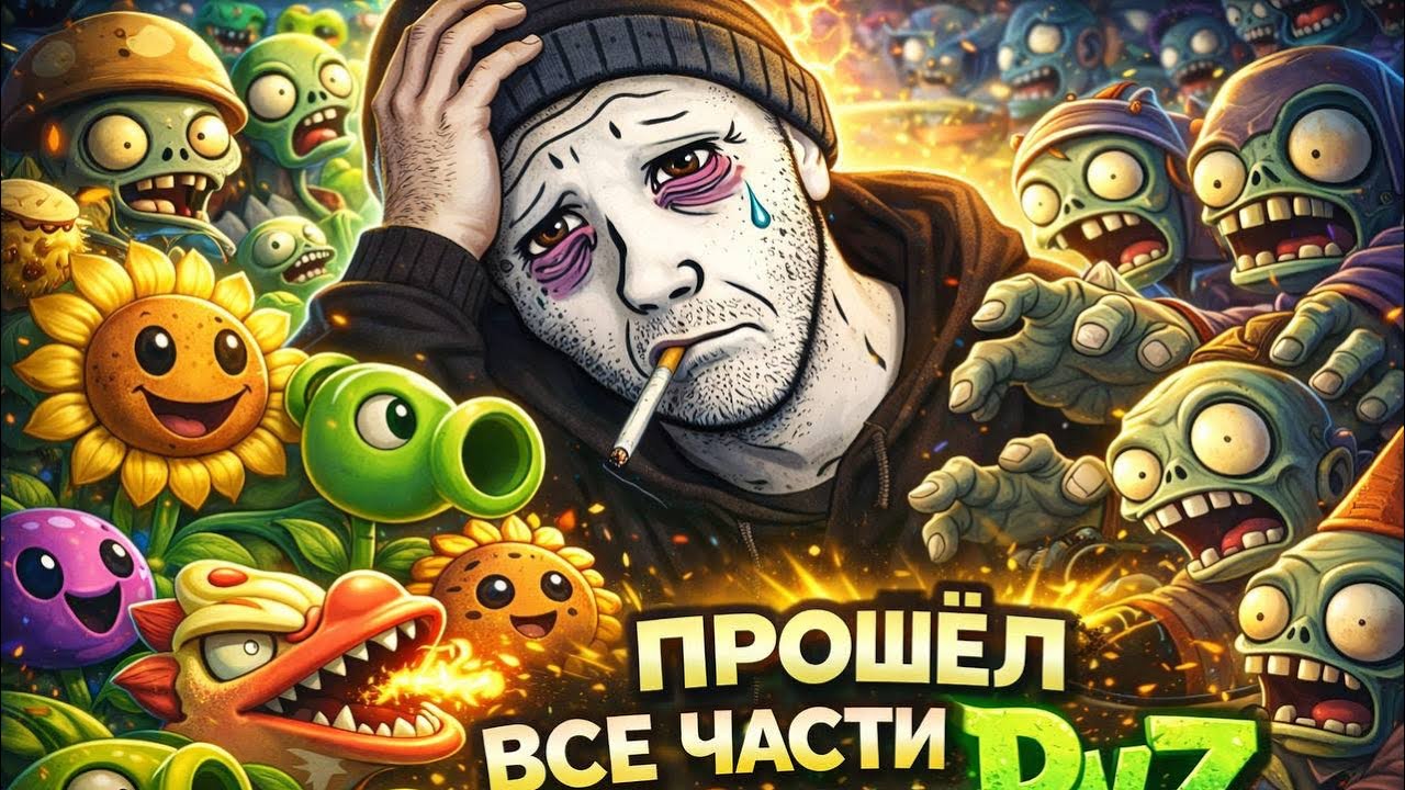 Поиграл во все части зомби против растений .