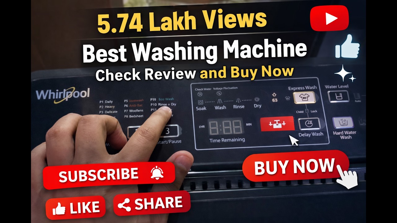 2 months reviews of #Whirlpool 6.5 Kg 5 Star rating (In-Built Heater)  #whirlpool #washing #machine
