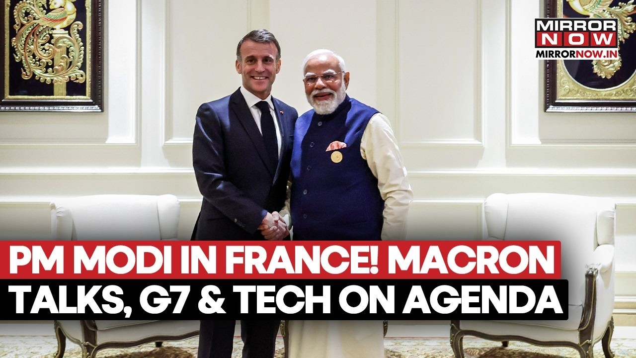 PM Modi Arrives In France: Macron Talks, G7 Summit & Big Tech Cooperation Push On Agenda