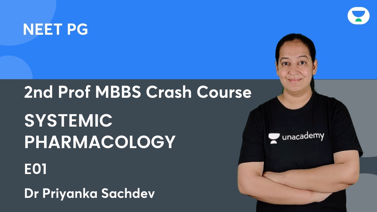 2nd Prof MBBS Crash Course | Systemic Pharmacology | E01 | Dr Priyanka Sachdev