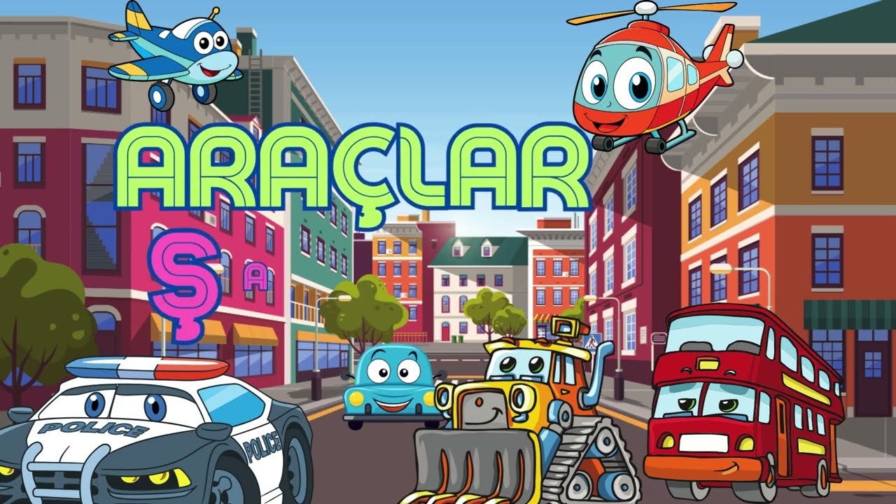 Arabalar Araçlar Şarkısı | Eğlenceli Çocuk Şarkıları | Taşıtlar Şarkısı | Çocuk Şarkıları | Eğitici