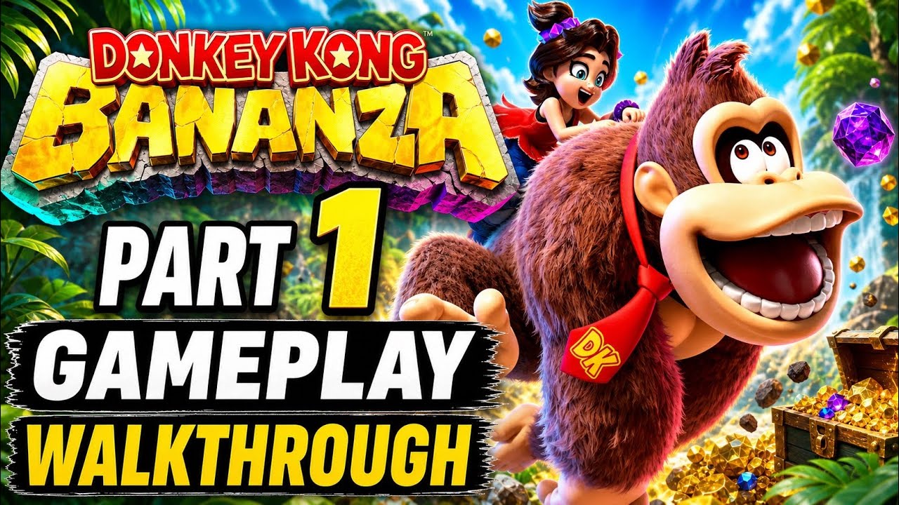 Donkey Kong Bananza Part 1 Walkthrough Gameplay - Nintendo Switch 2