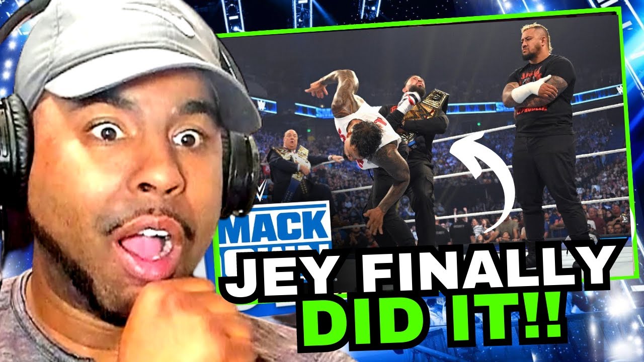 Jey USO Kicks Roman Teeth Down his Throat!! - WWE Smackdown REACTION!!