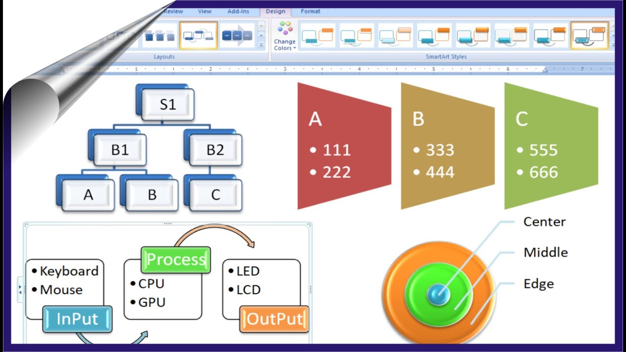 How to Use SmartArt in MS word | Use SmartArt Graphic  to Present Your Information and Ideas Better