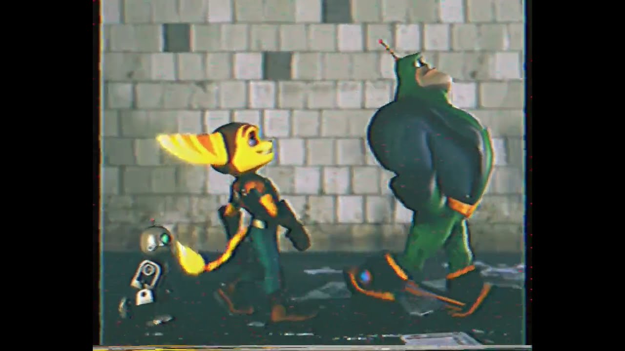 Dr. Livesey walk meme but it's Ratchet & Clank