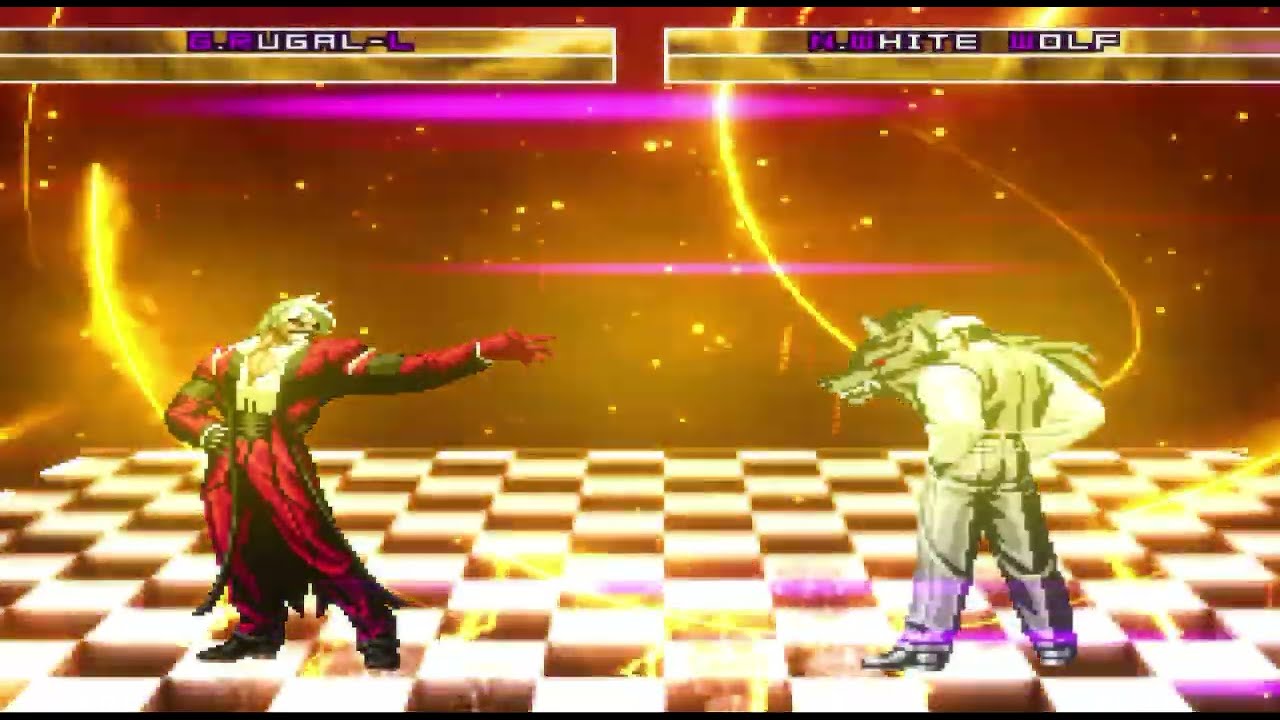 [KOF MUGEN] Sadistic Elegance. God Rugal-L (Updated) VS Nightmare White Wolf (Request Match)