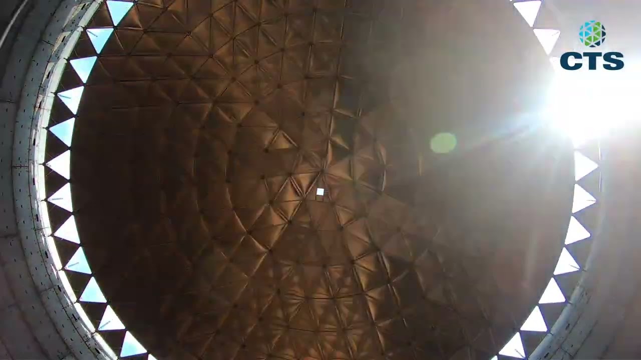 ALUMINIUM DOME ROOF LIFTING (56 METER DIAMETER)