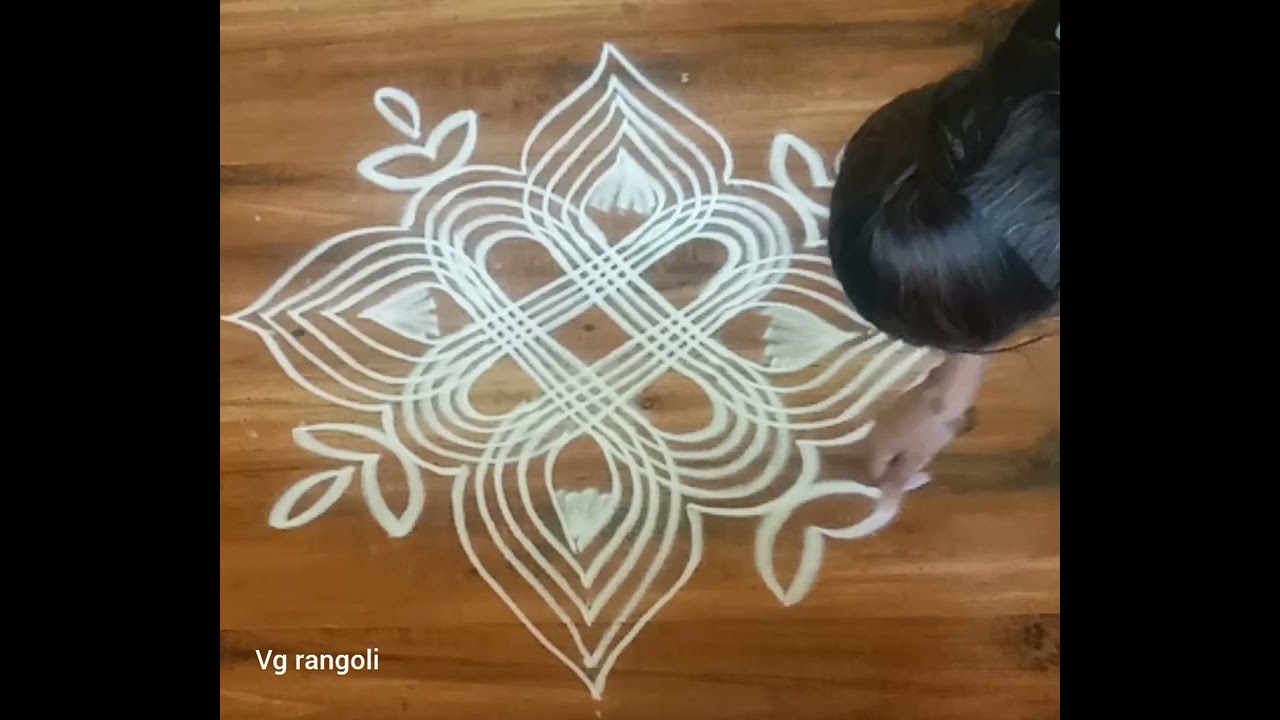 Creative and beautiful rangoli 