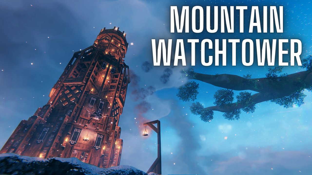 Valheim: Mountain Watchtower - Large Build