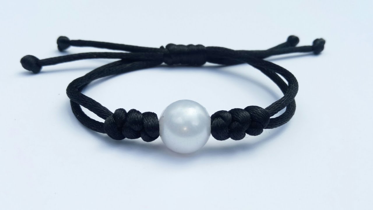 cara membuat gelang dari tali satin