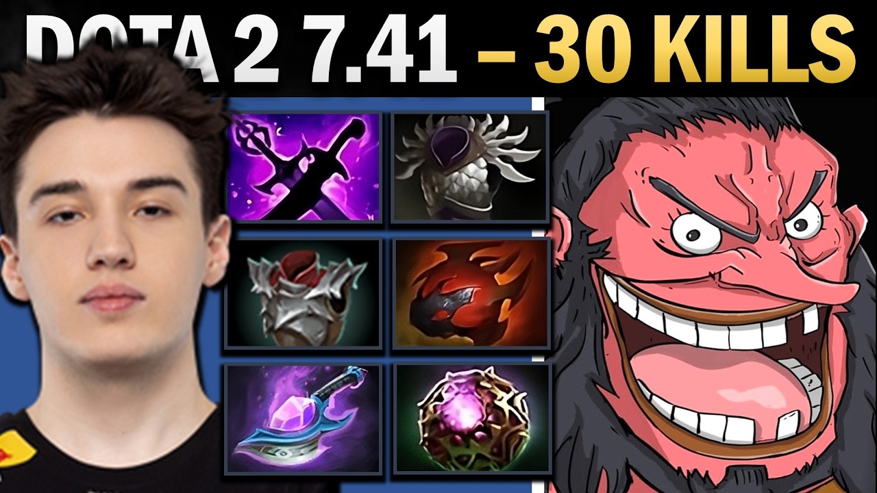 Axe Dota 2 7.41 with 30 Kills and Sange & Kaya - Dota Gameplay