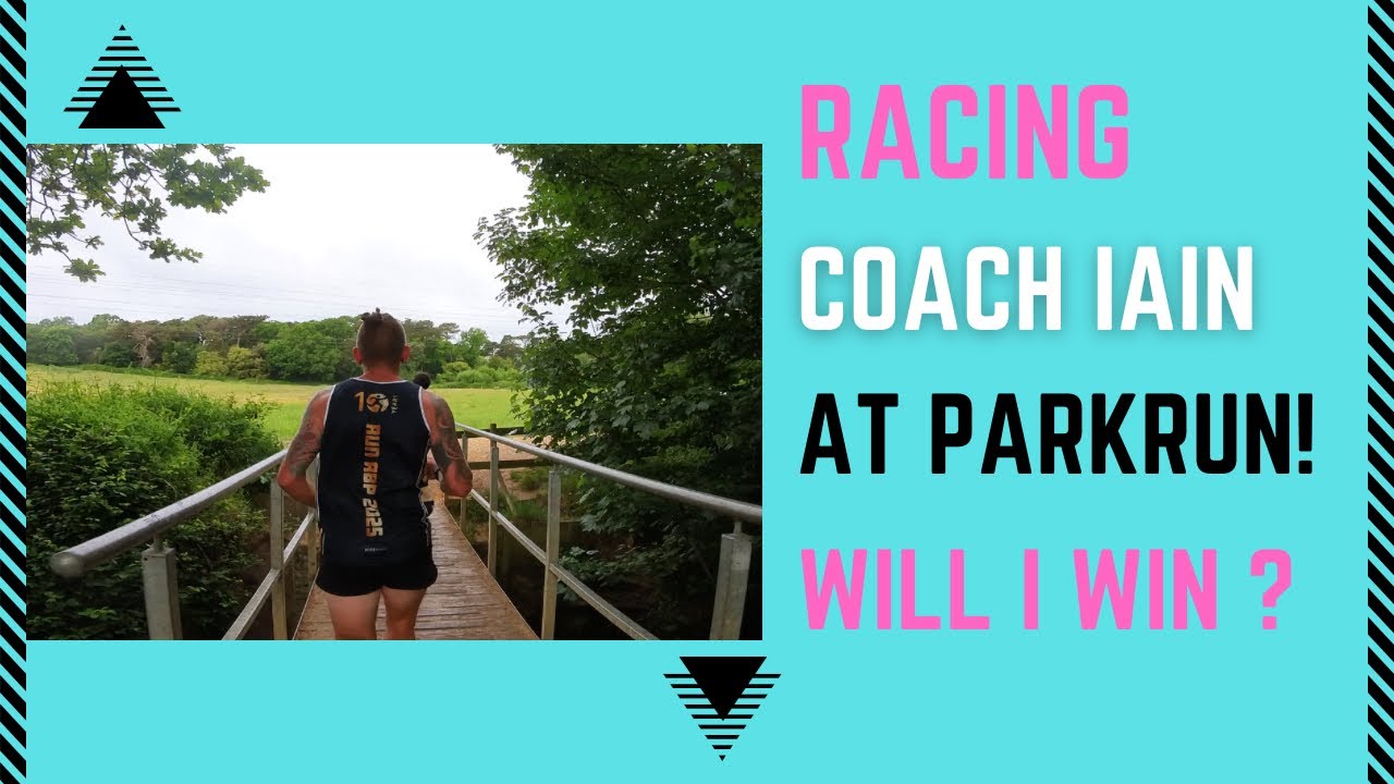 Racing coach Iain at Upton Parkrun.
