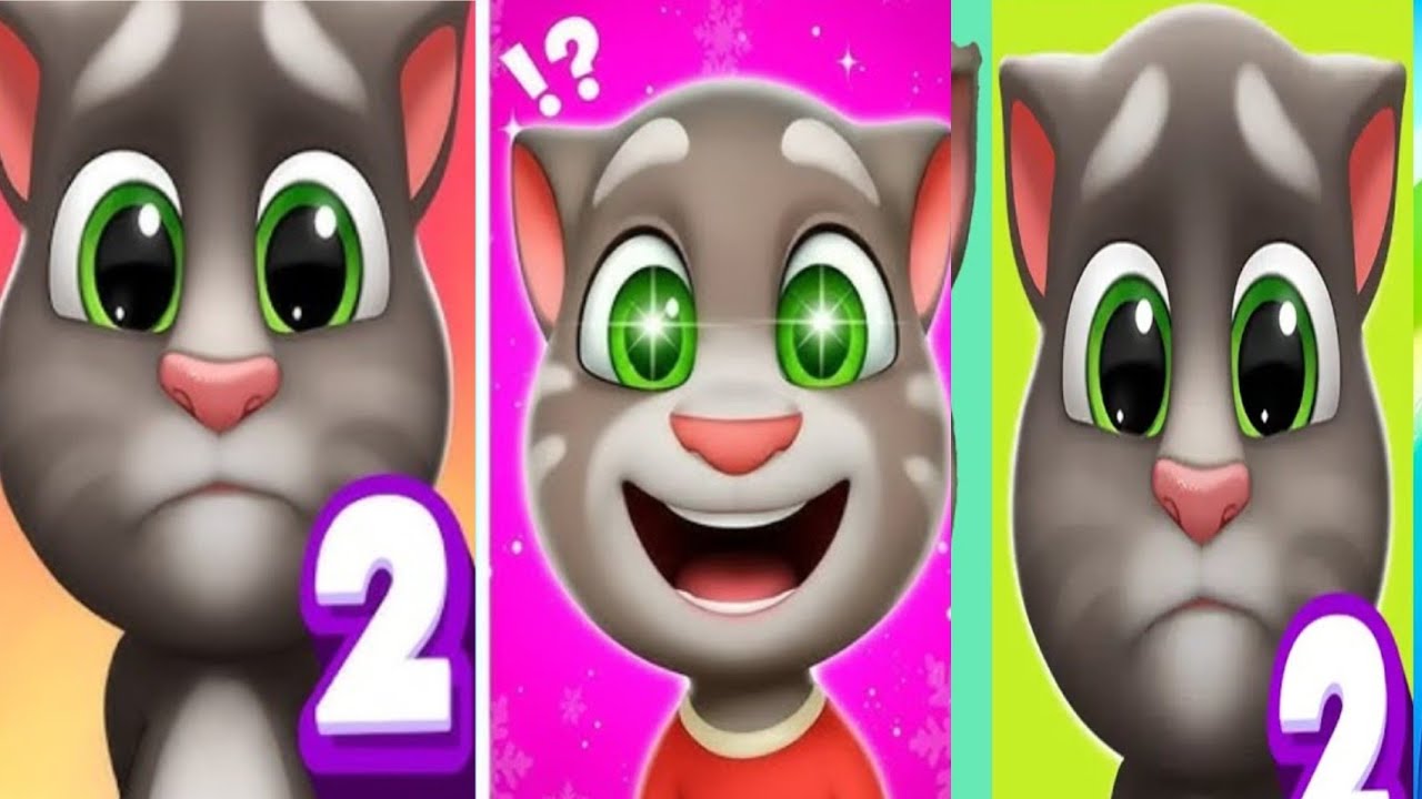 My talking tom 2 vs my talking tom cat vs tom 2 #youtubevideo 