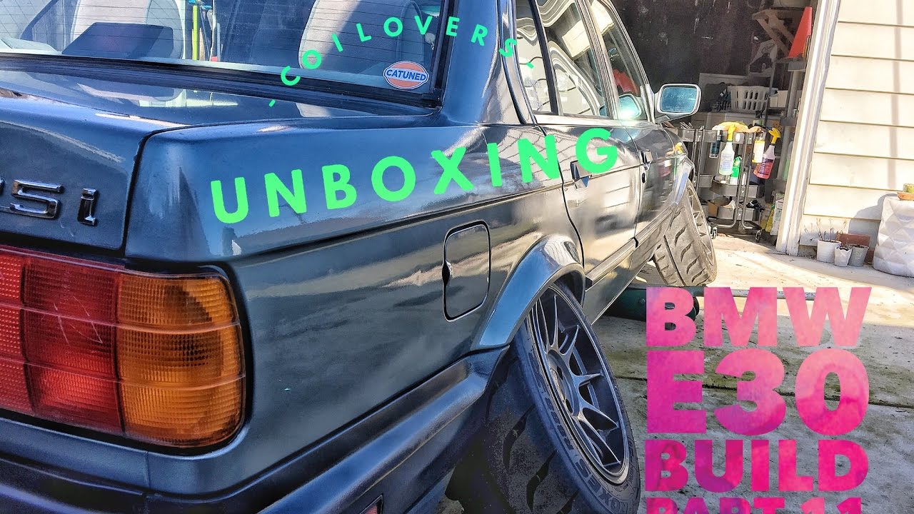CaTuned BMW E30 COILOVERS UNBOXING Berty 30 Track/Drift Build Part 11