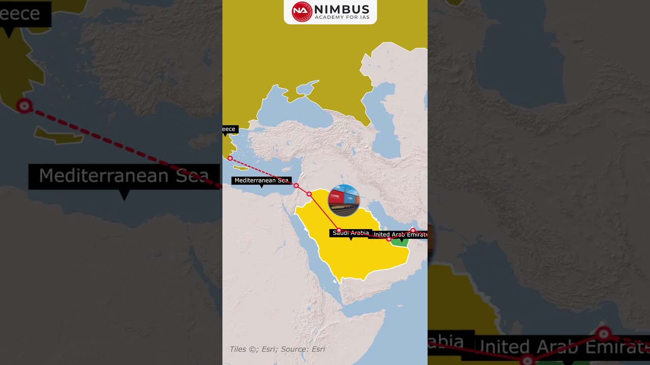 IMEC Route Explained 🌍 | India&ndash;Middle East&ndash;Europe Corridor Map Animation