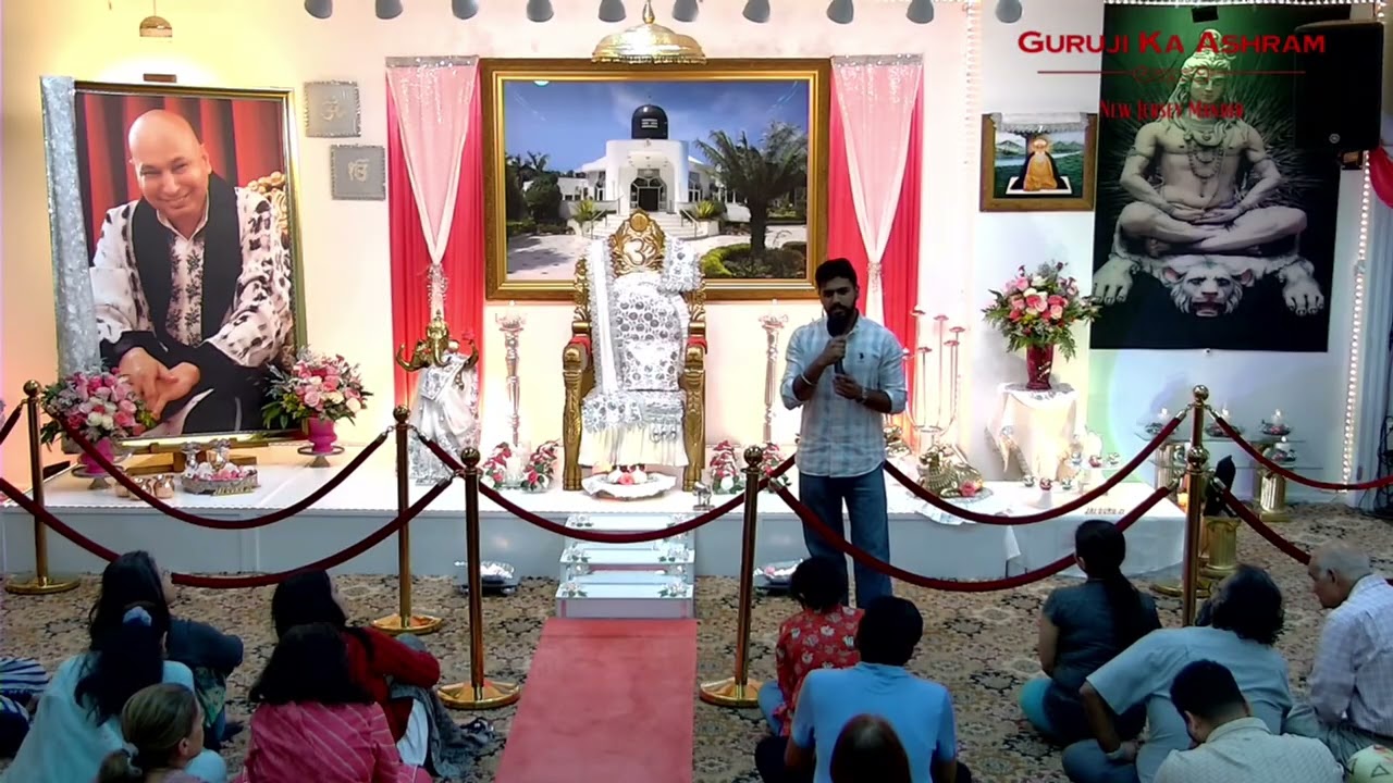 Satsang By Om Uncle - Guruji Ka Ashram - New Jersey - USA - Somerset Temple