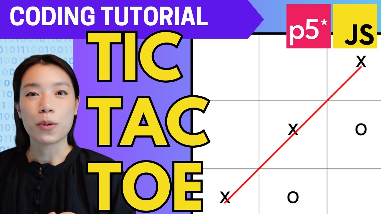 p5.js Coding Tutorial |  Tic Tac Toe