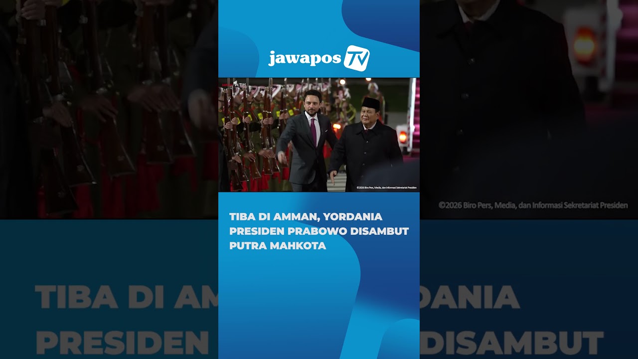 Dikawal F-16, Presiden Prabowo Tiba di Yordania Disambut Putra Mahkota