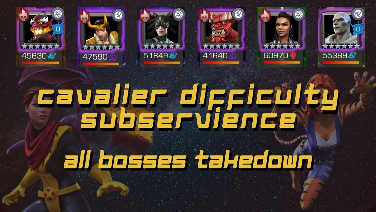 Cavalier Difficulty : Subservience (All Bosses Takedown)