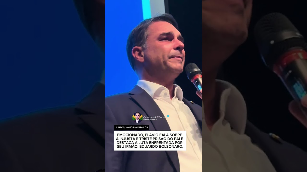 EMOCIONADO, FLÁVIO FALA SOBRE A INJUSTA E TRISTE PRISÃO DO PAI E DA LUTA ENFRENTADA POR SEU IRMÃO. 