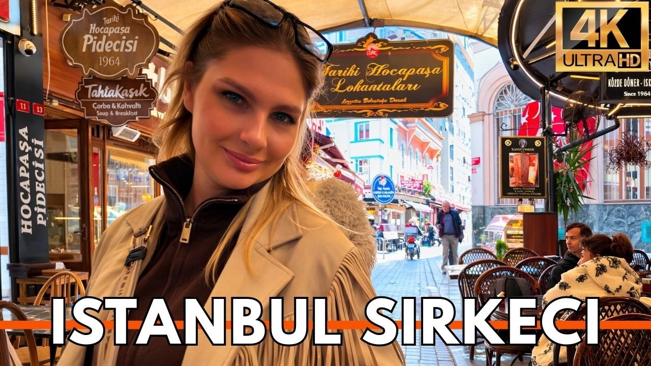 ISTANBUL TURKEY 2026 4K WALKING TOUR | Sirkeci Old City, Streets, Cafes & Local Vibes