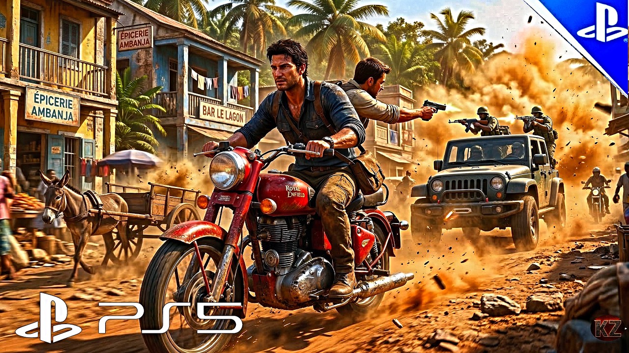 (PS5PRO) FUGA OU MORTE NO CAOS DE MADAGASCAR: Uncharted 4 | GRÁFICOS ULTRA REALISTA 4K 60FPS