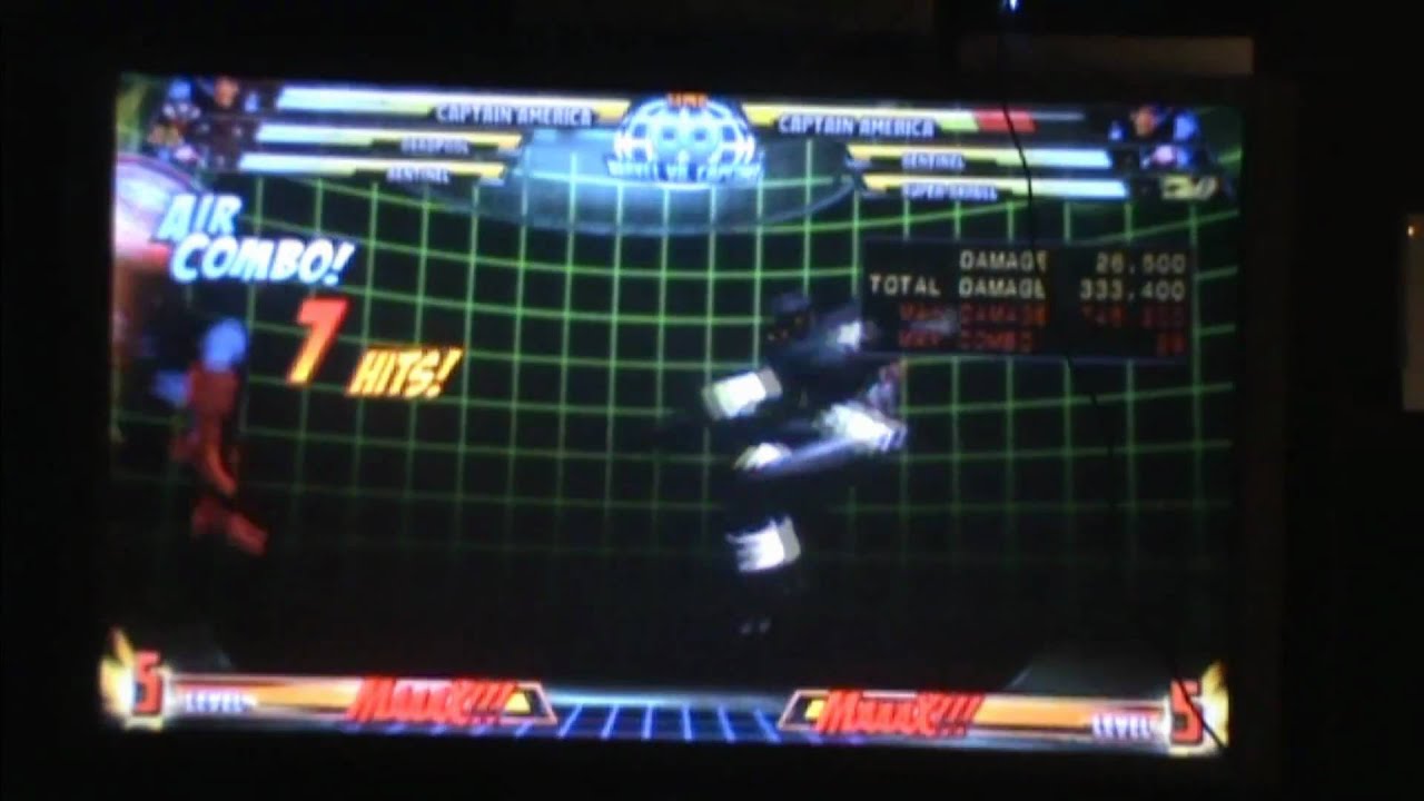 MvC3: Captain America 998,700 Damage Combo (No X-Factor, Infinites, or Assists)