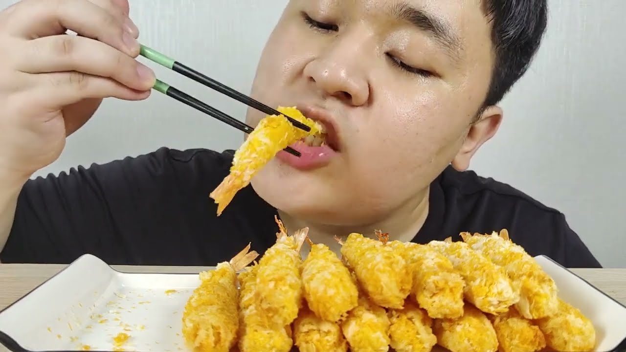 냉동 새우튀김이 이정도의 맛이라니... 새우튀김 먹방 / Fried shrimp (shirimp tempura) Mukbang