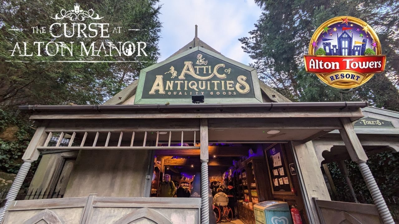 Attic of Antiquities The Curse at Alton Manor Shop March 2025 at Alton Towers Resort