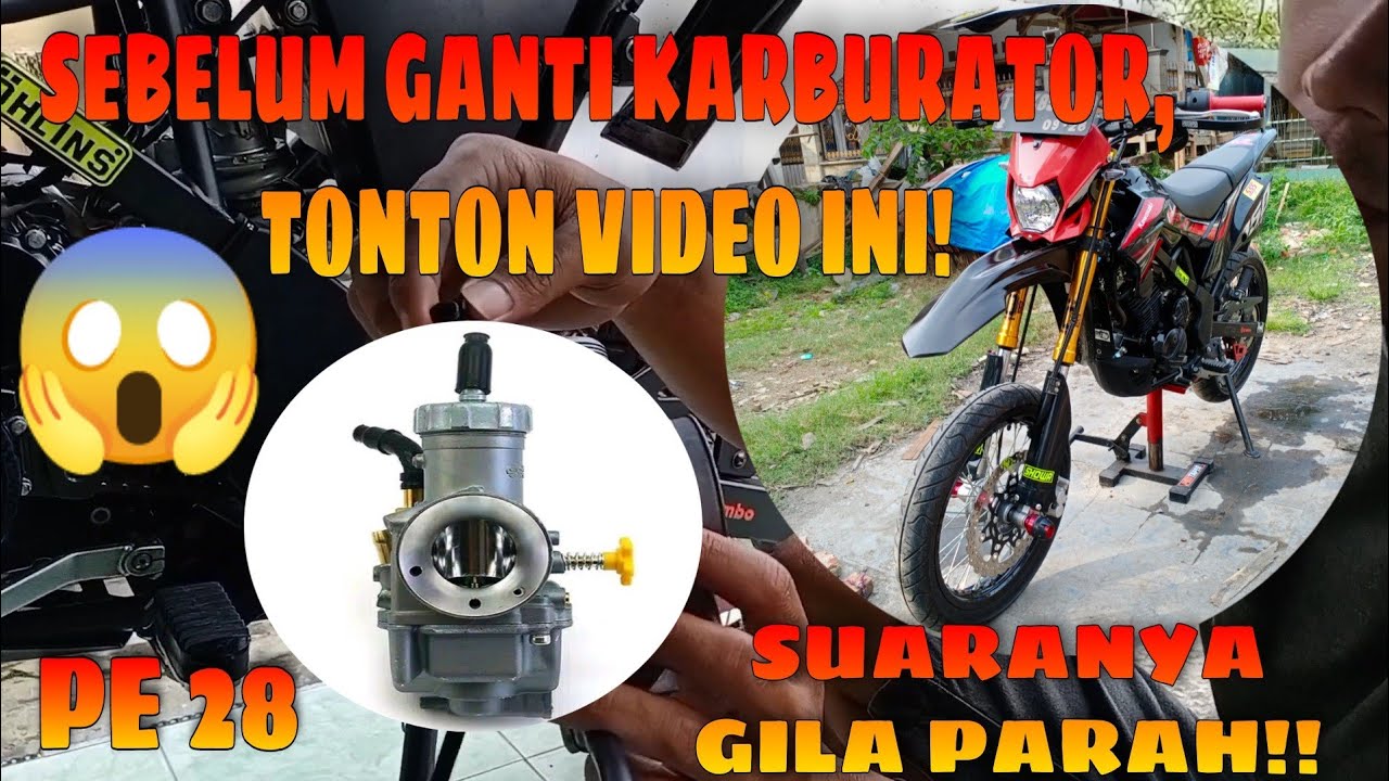 Cara memasang karburator pe 28 SCARLET di klx/dtracker 150 // gas spontan YZ yamaha
