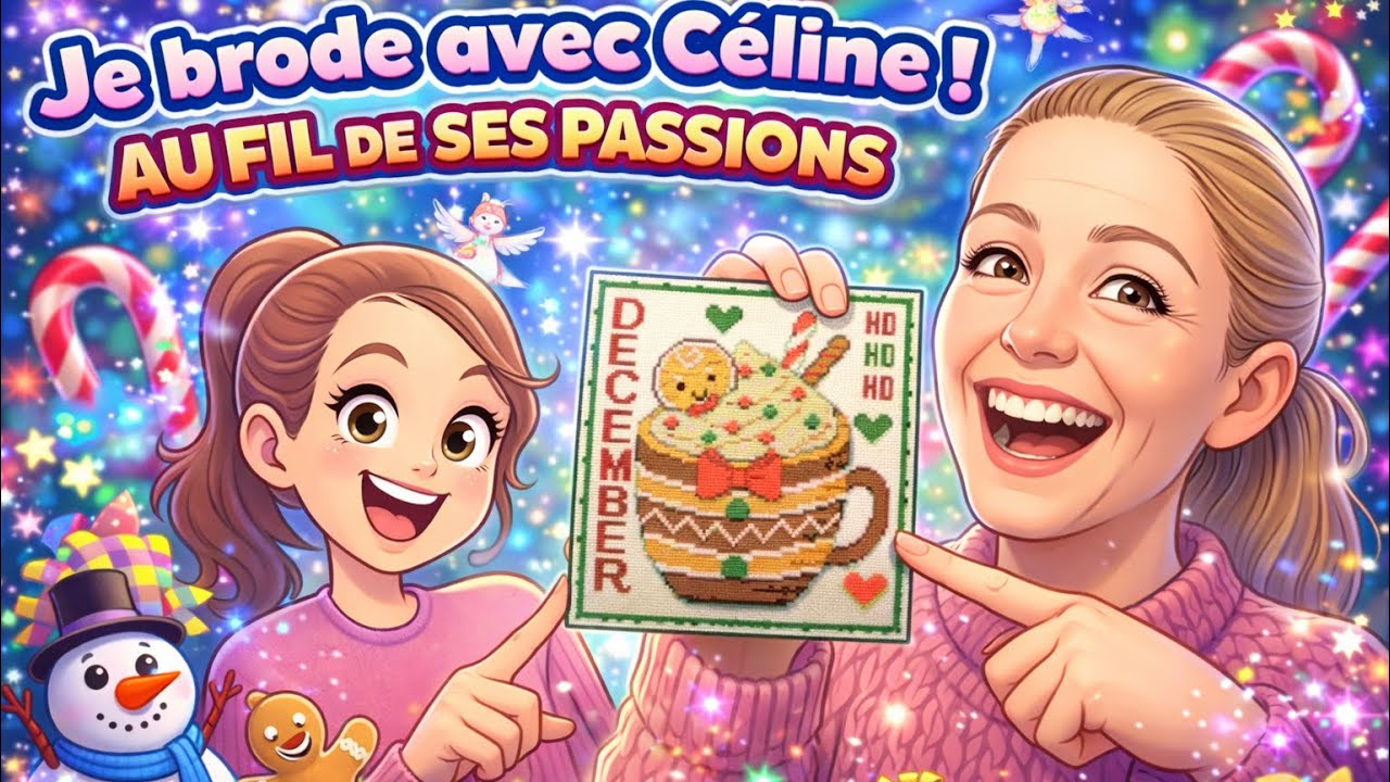 Toile de décembre en duo @Celineaufildesespassions 
