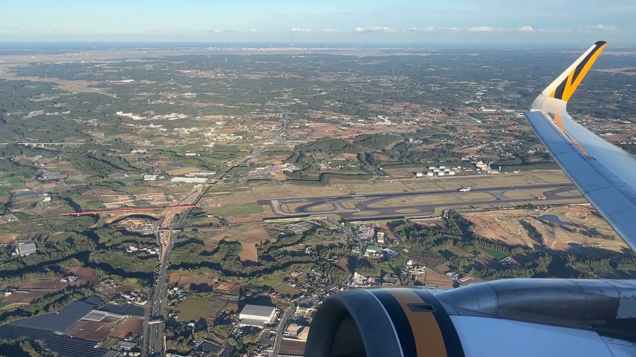 Tigerair Taiwan A320 Full takeoff Tokyo Narita Airport NRT