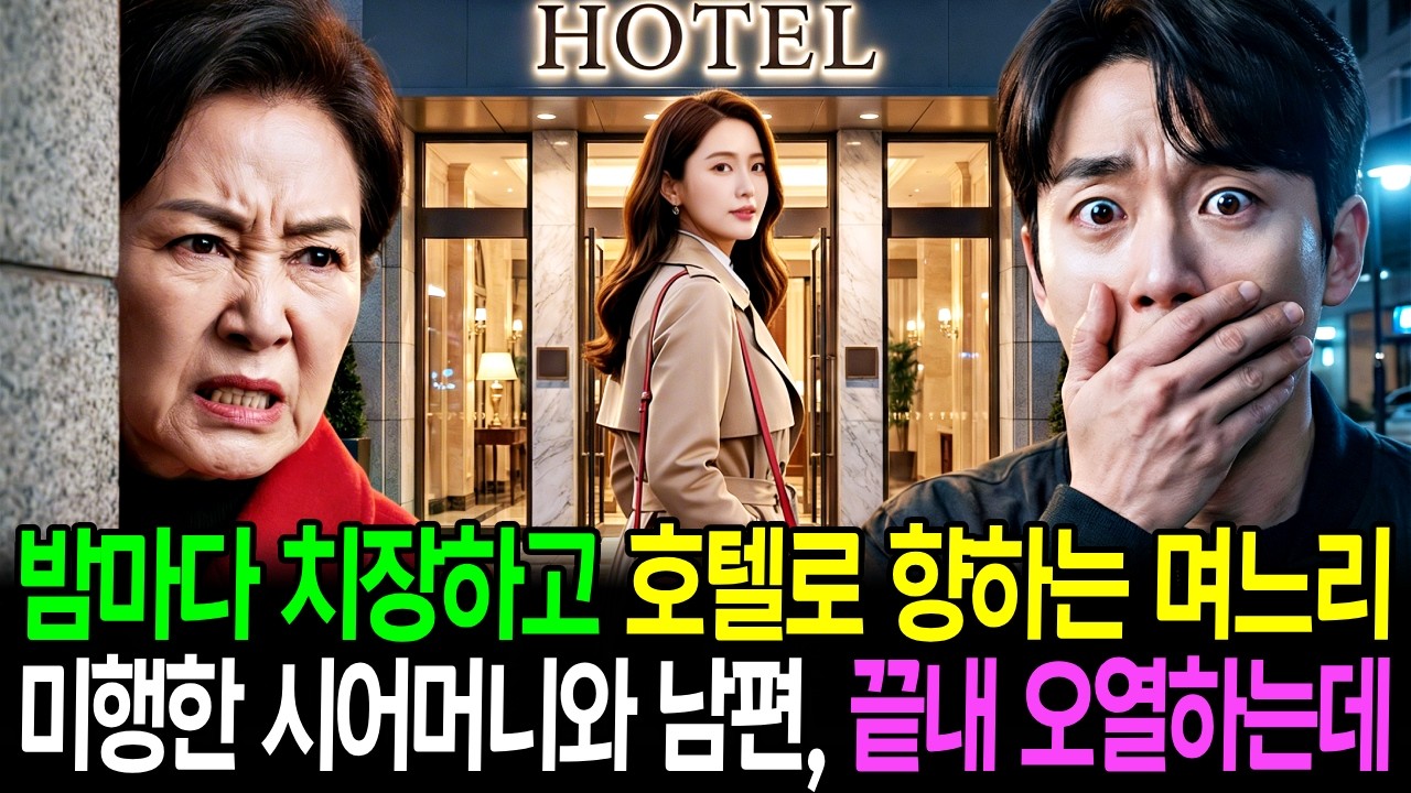 남편이 집을 비운 밤마다 화려하게 치장하고 호텔로 향하는 며느리, 그녀를 미행한 시어머니와 남편, 그들이 끝내 오열한 이유는?│노후사연│감동사연│사연라디오