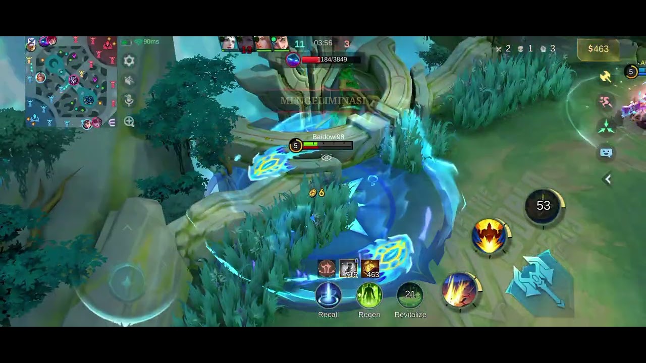 KING Gatotkaca game mobile legends skin tide preserver memberikan assist