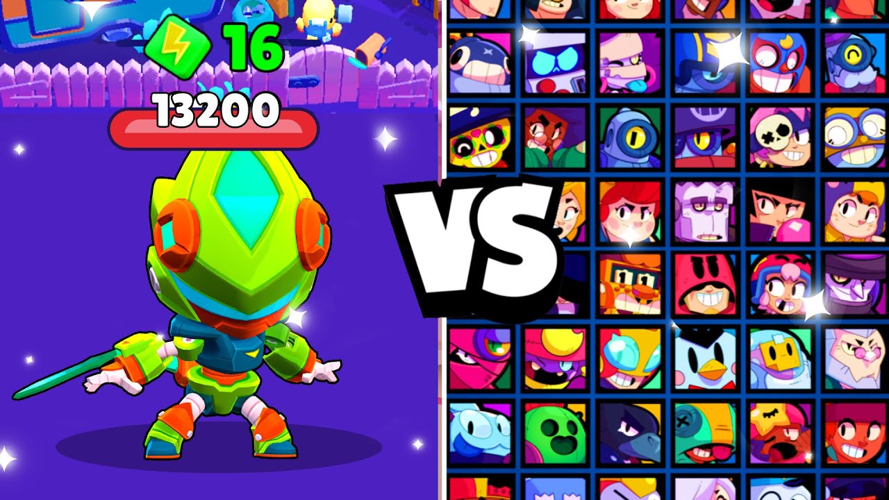 МЕХА ЛЕОН против ВСЕХ БОЙЦОВ! С 16 УСИЛЕНИЯМИ! | Brawl Stars