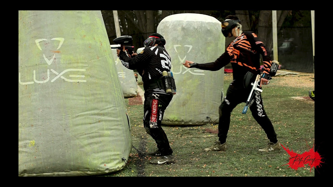 Tyler Harmon teaches proper snap shooting technique W/ Free parking paintball.