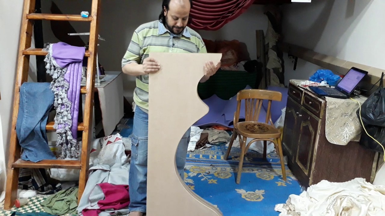 ستائر الشيخ شرح عمل موديل متنجد ج2