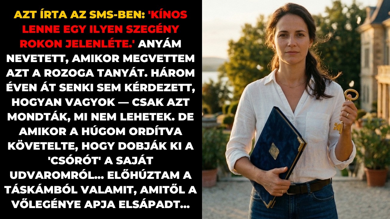 Nem hívtak a húgom esküvőjére, mert túl szegény vagyok. A luxusbirtok, ahol tartották, az enyém