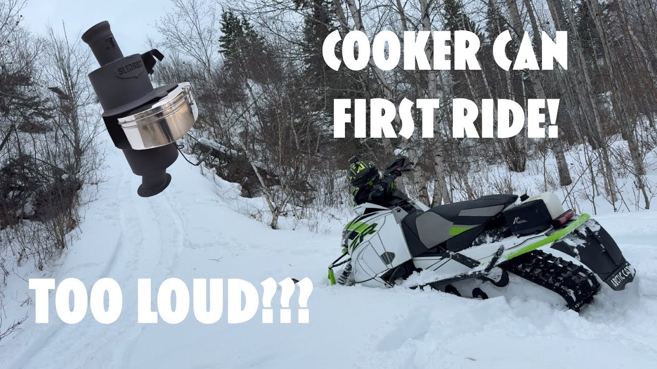 First Ride with Sled Shed Cooker Can!