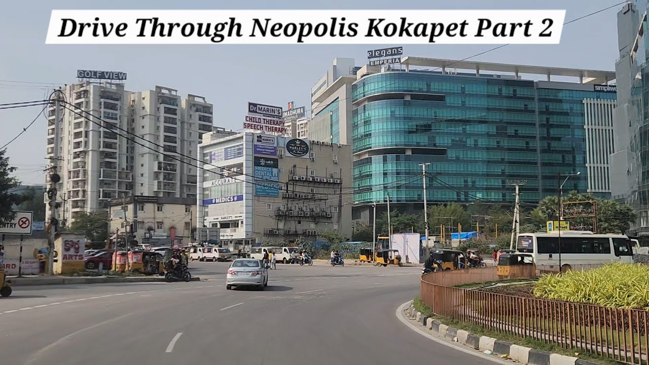 4K Drive Through The Neopolis - Kokapet | Future Hyderabad | Telangana.