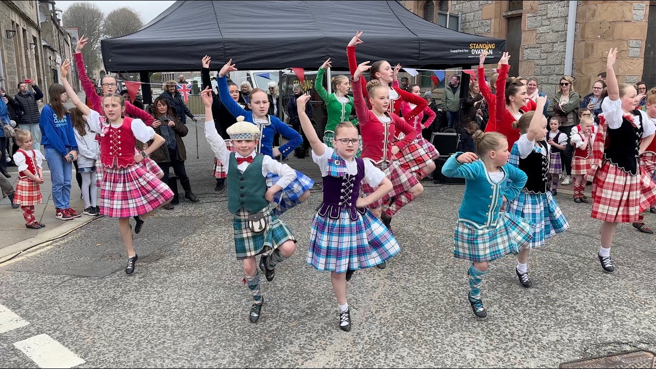 Highland Dancing by Brenda Gordon School of Dance in Huntly during Coronation Spring Festival 2023