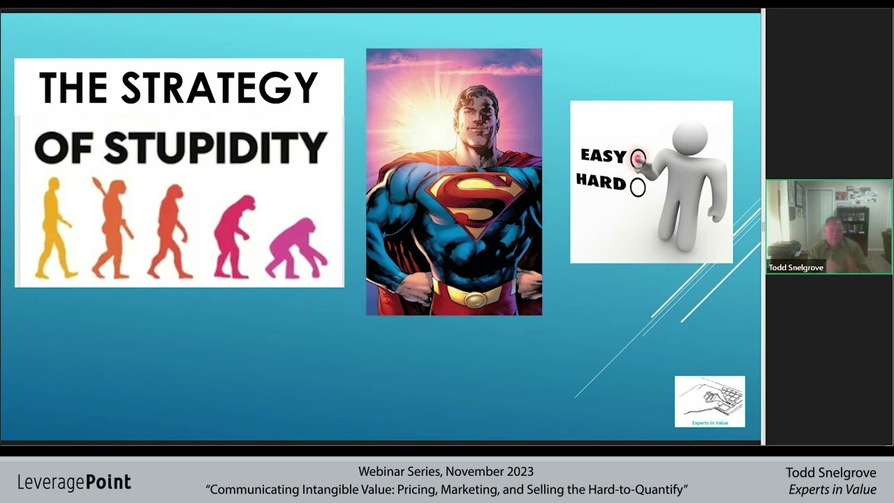 Communicating Intangible Value: Pricing, Marketing, and Selling the Hard to Quantify