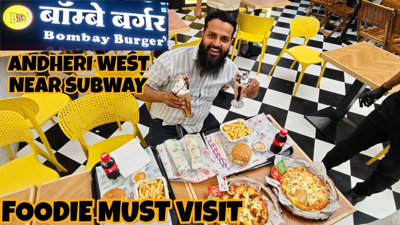 SOMETHING SPECIAL FOR FOODIE BY BOMBAY BURGERS 🍔 ANDHERI WEST NEAR ANDHERI SUBWAY 🍔🍕 🍟🥤 AND MORE...