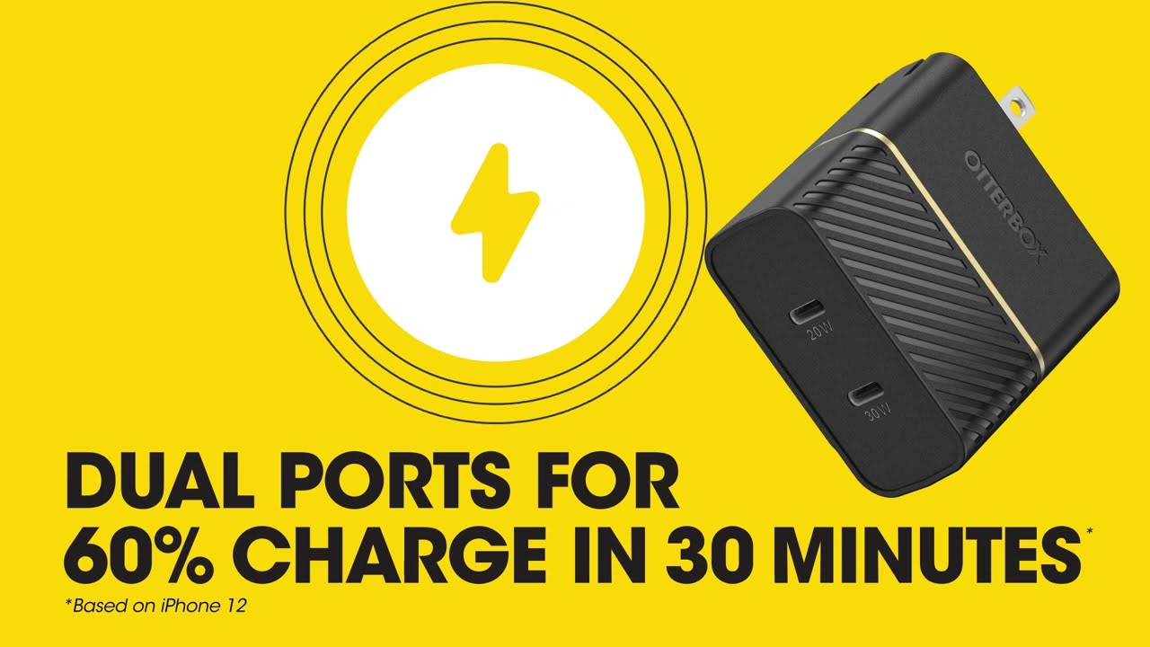 OtterBox 50W USB-C Dual Port Wall Charger