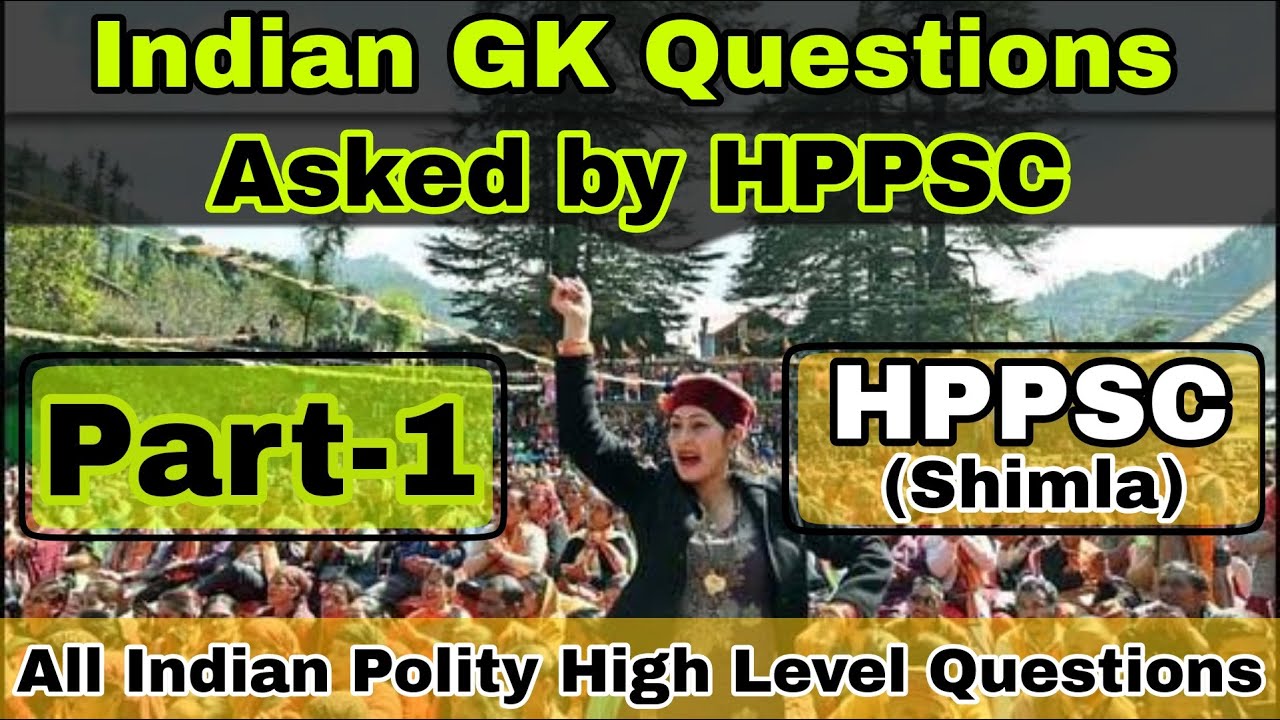 HPPSC Indian Polity Old Question Paper | Part-1 | Himachal Pradesh | hpexamaffairs | 7018186561
